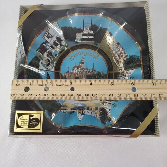 NIB VTG 1970s Walt Disney World Glass Fluted Edge Bowl Ashtray/Souvenir NOS - Picture 10 of 12